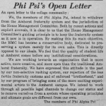 Phi Psi's Open Letter