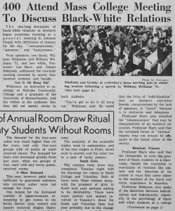 "400 Attend Mass College Meeting To Discuss Black-White Relations