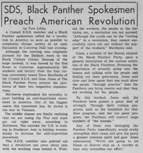 "SDS, Black Panther Spokesmen Preach American Revolution"