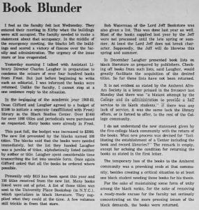 "Book Blunder"